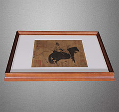 京山书画装裱配框服务案例